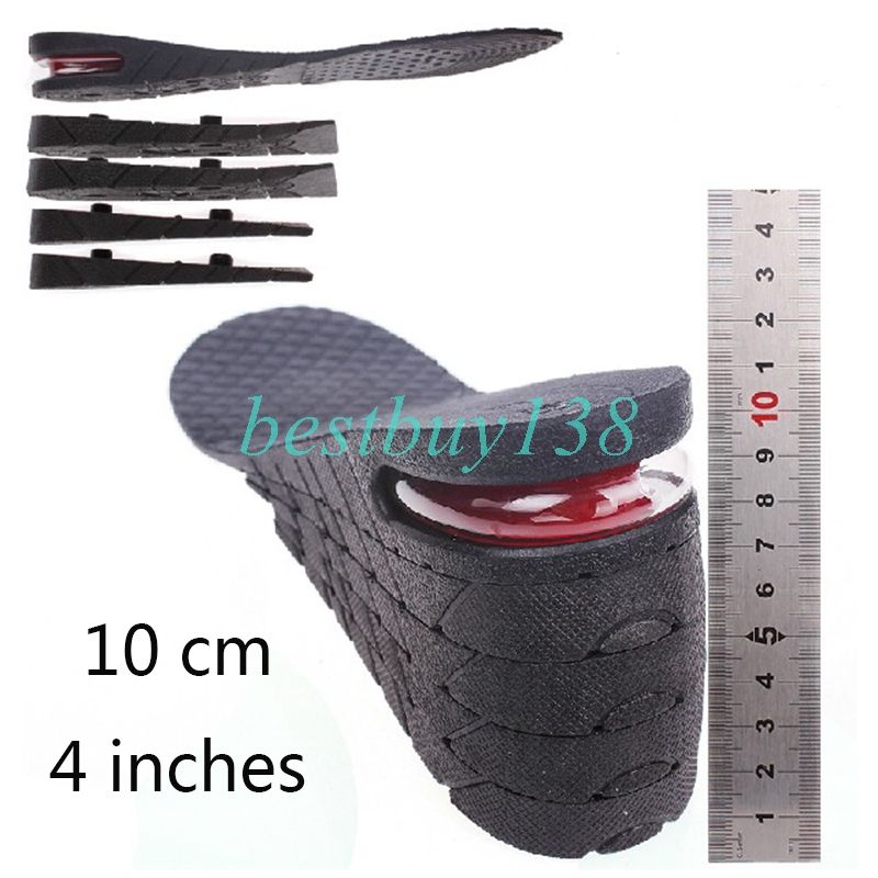 2018 Men Women Shoe Insole Air Cushion Heel Insert Increase Taller Height Lift 10cm 5 Layer 4