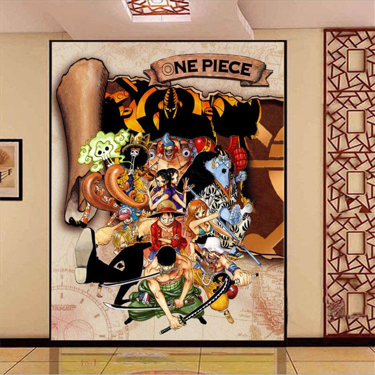 One Piece Wall Mural Monkey D Luffy Roronoa.Zoro Photo Wallpaper
