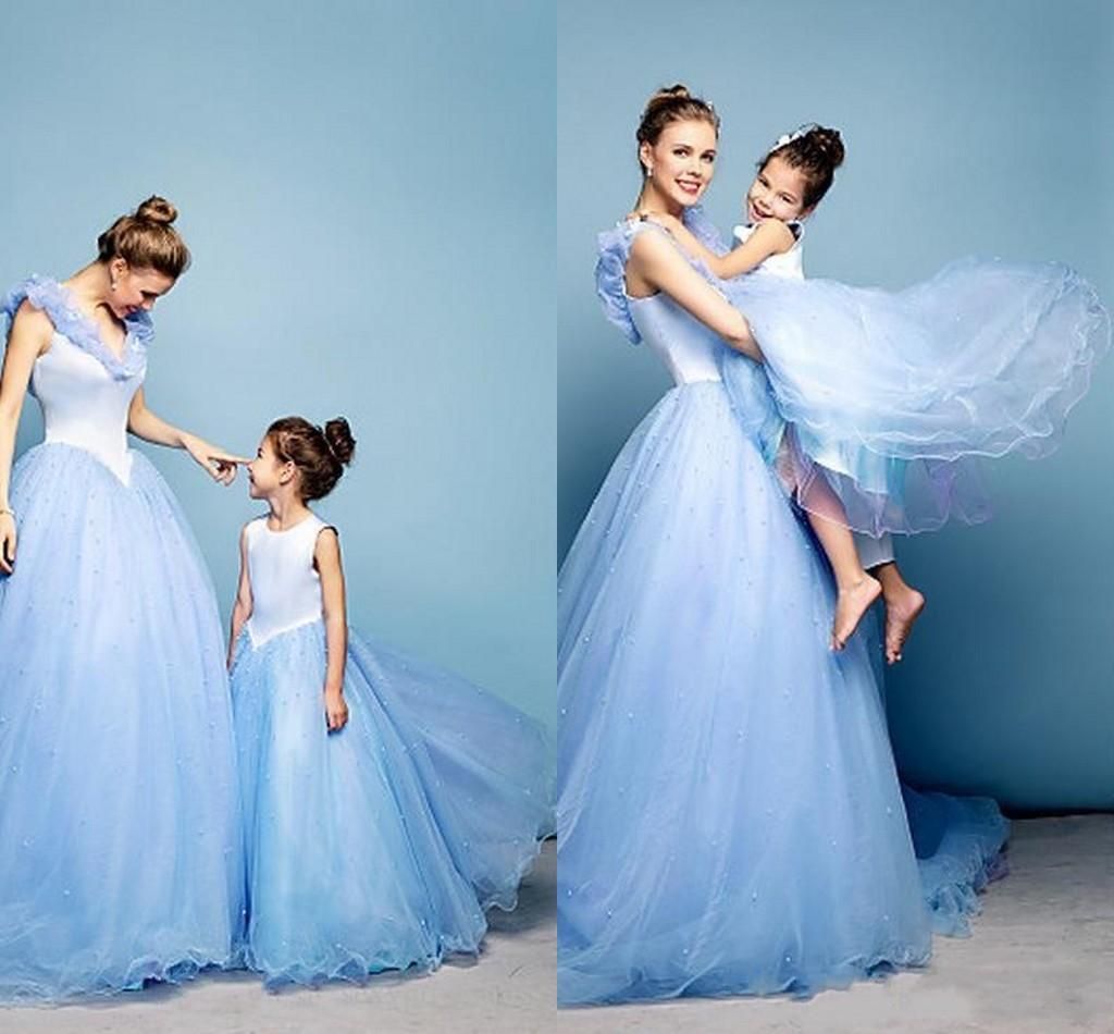 Light Blue Flower Girl Dresses