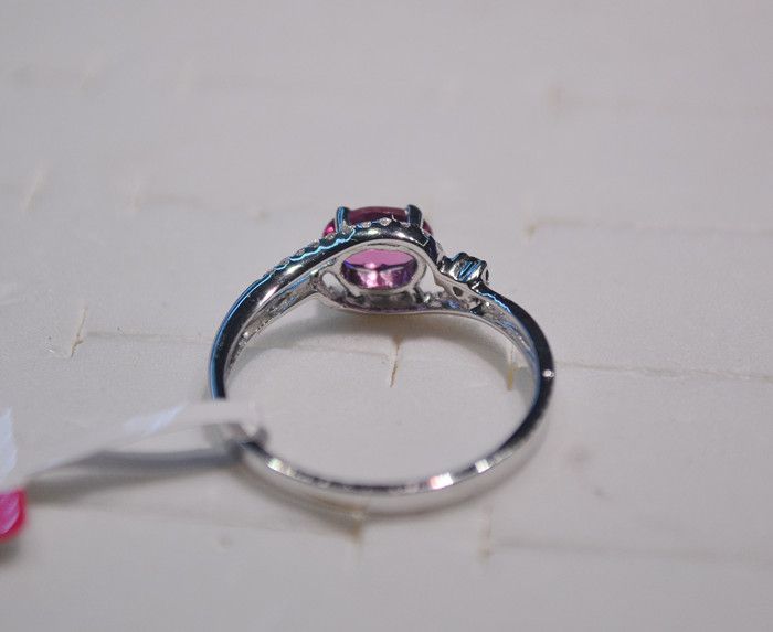 Wedding rings with semi precious stones
