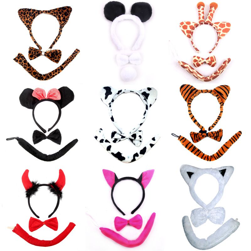 2018 Cute Animal Ears Headband Party Costume Cosplay Animal Ears Animal