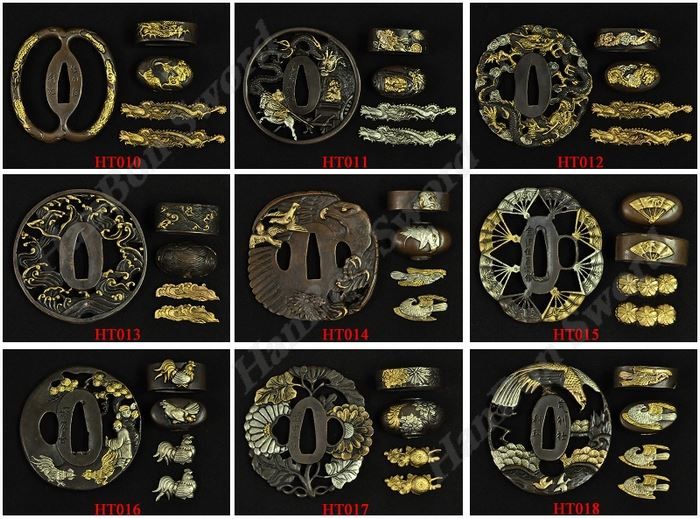 top-katana-brass-tsuba-set-fuchi-menuki-