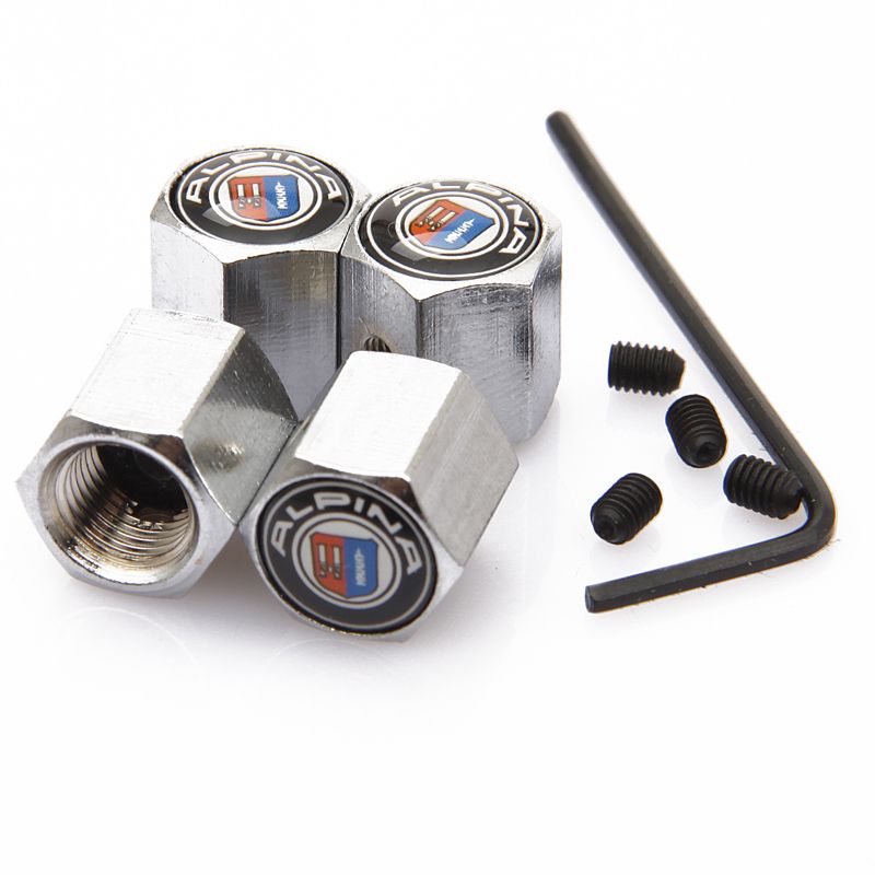 Best Locking Alpina Anti Theft Dust Cap Tire Valve Caps With Car Logo