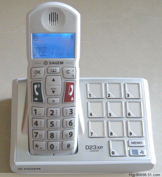 Sagem Big Buttons Digital Cordless Phone For Old People One Key Dial