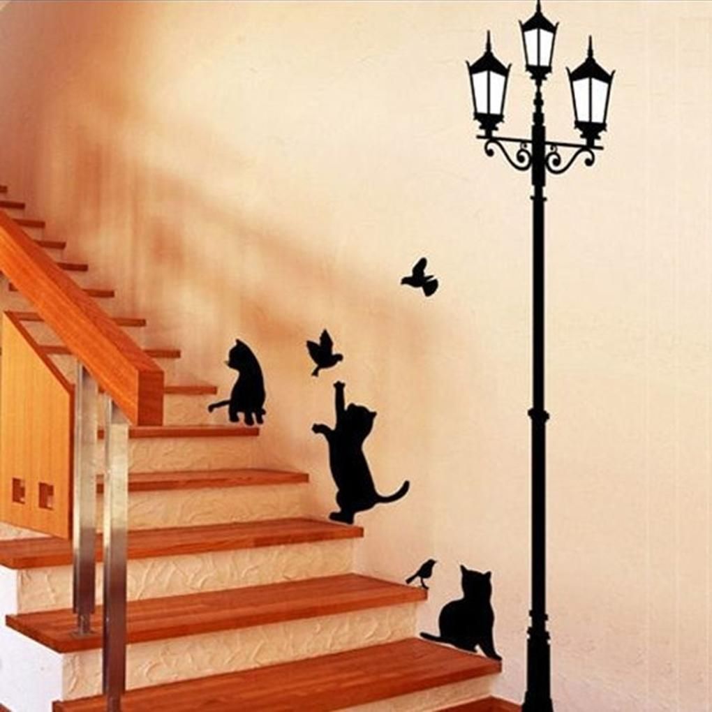 Wall Designs Stickers wall stickers creative fun design 1pc New Arrived Cat And Bird Wall Sticker Lamp And Cat Stickers Decor Decals Walls Vinyl Removable Decal Wall Designs Stickers wall stickers design your own interior design wall stickers font b music b font font 1pc New Arrived Cat And Bird Wall Sticker Lamp And Cat Stickers Decor Decals Walls Vinyl Removable Decal