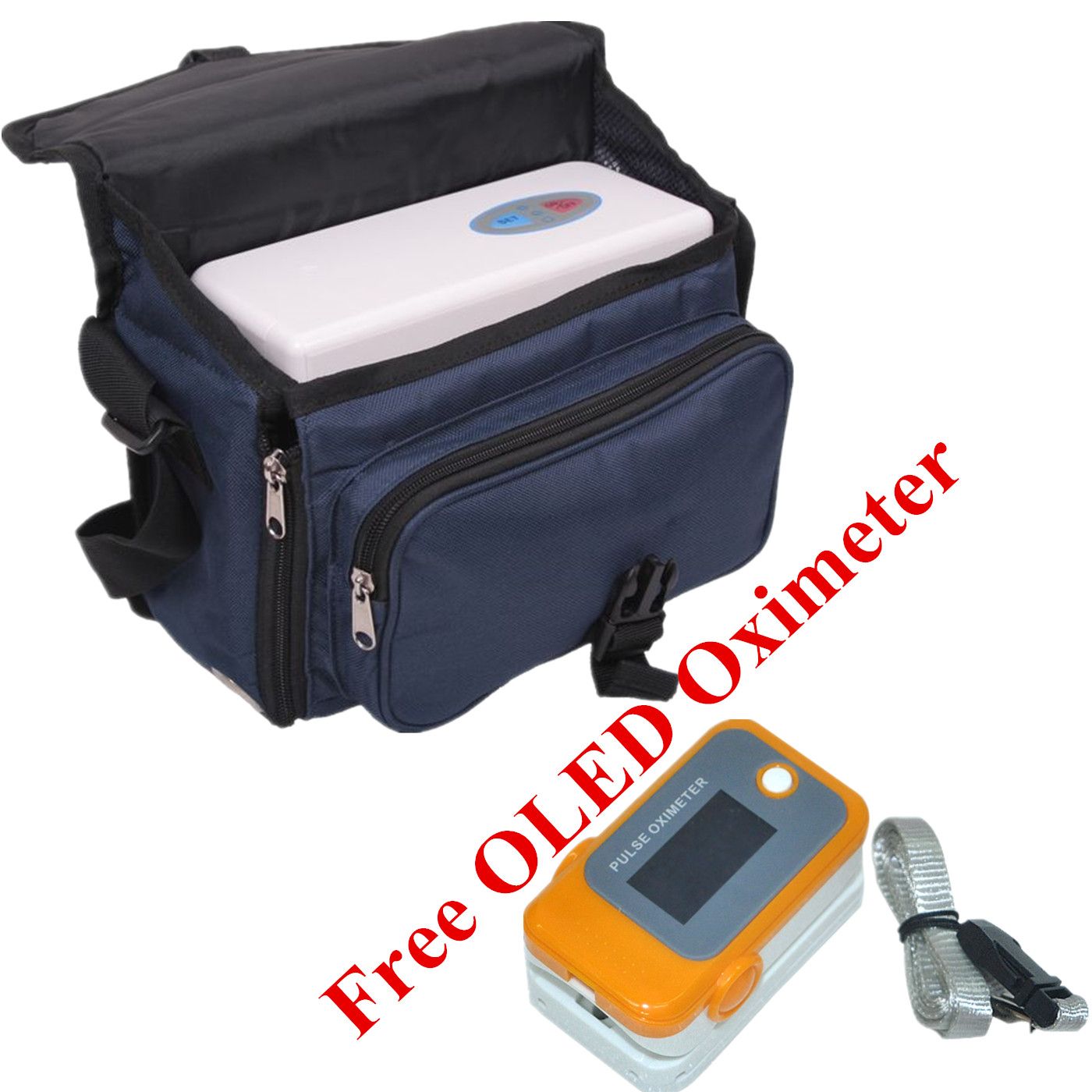 Hot Sale! Portable Oxygen Concentrator+ Color Oled Fingertip Pulse