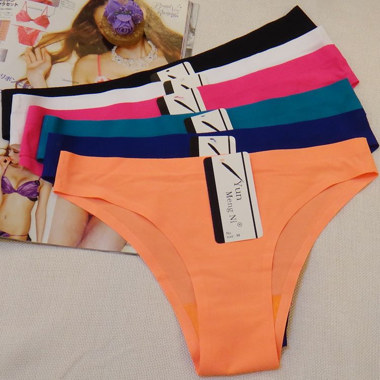 2017 2016 Seamless Bikini Plain Cheeky Panties Low Waist Brief Ultra