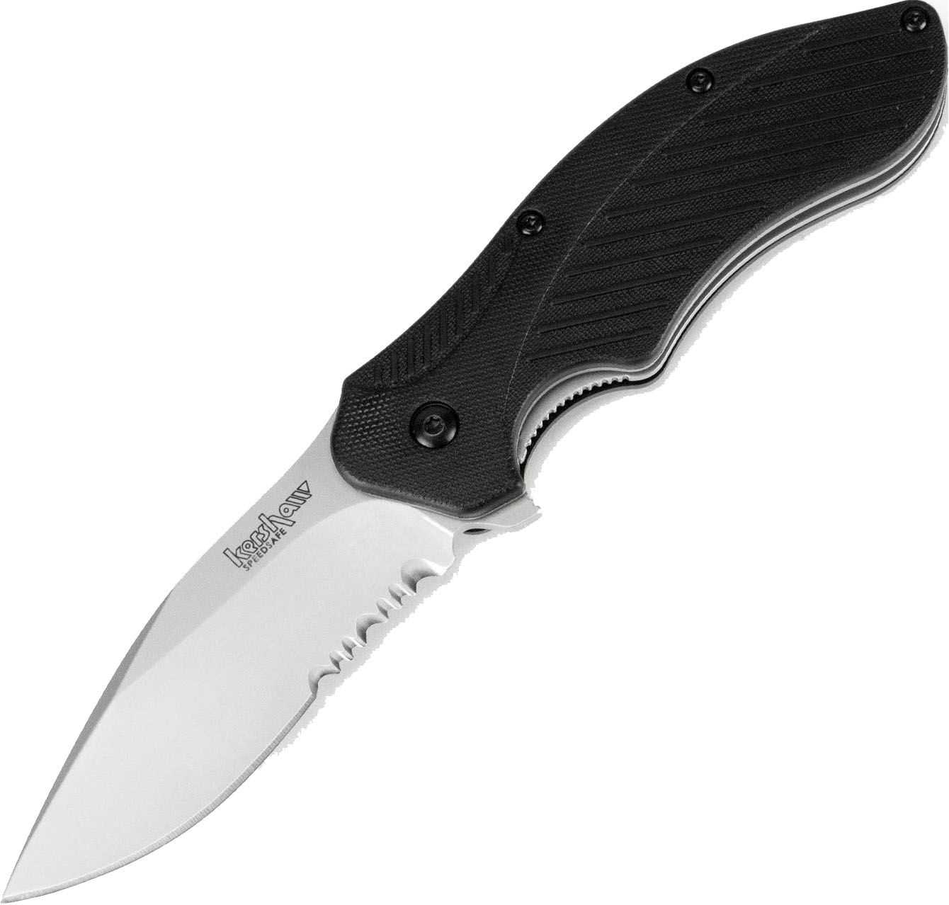 Original Kershaw 1605 Folding Serrated Knife With Speedsafe Ourdoor