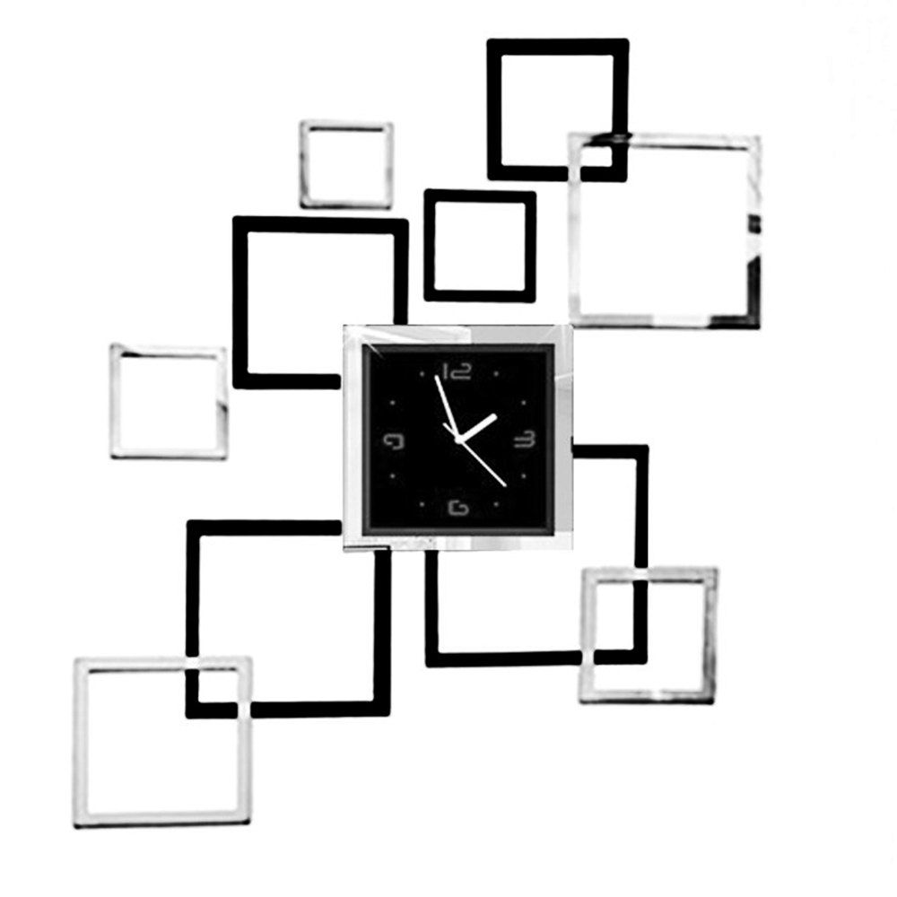 Rectangle Square Diy Large Wall Clock Wall Watches Watch Modern Design