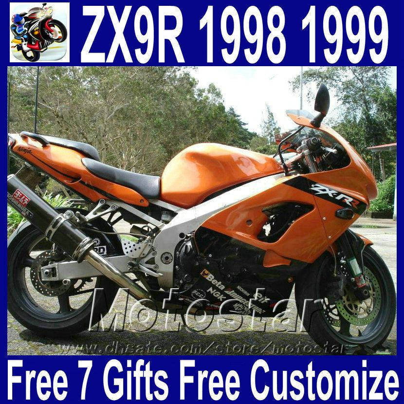 Motorcycle Body Kits For Kawasaki Zx9r Fairings 1998 1999 Burnt Orange
