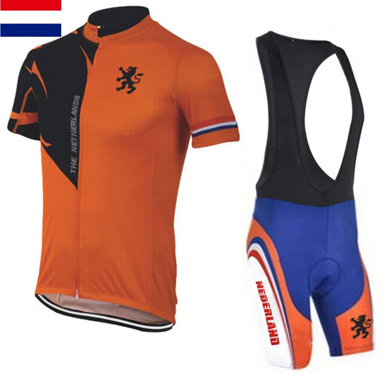 Wholesale 2015 Newest Netherlands Bike Team Short Sleeve Cycling