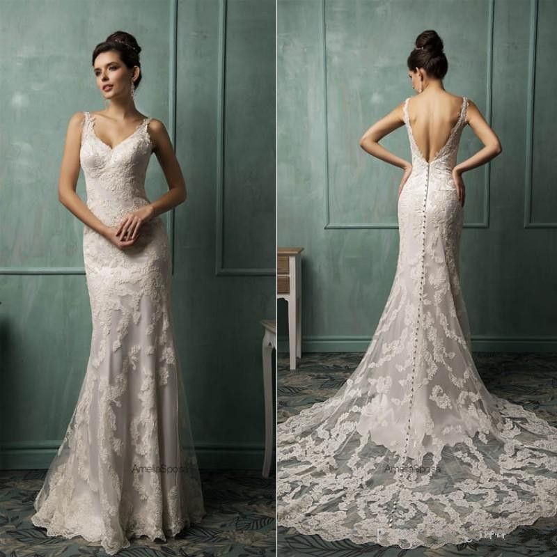 Lace backless mermaid wedding dress Lace backless mermaid wedding dress