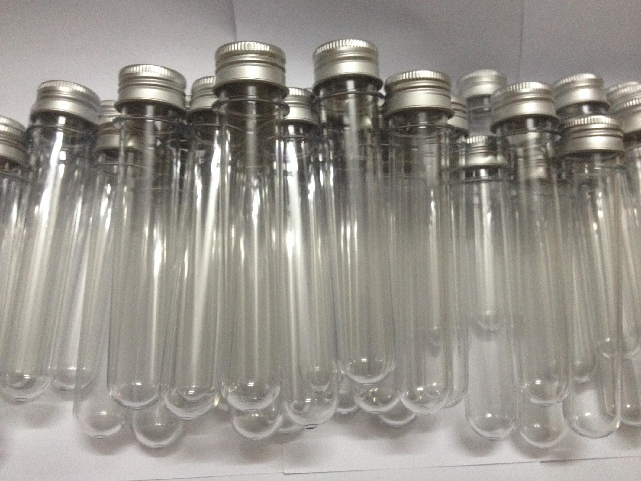 2017 Ree Shipping 40ml Plastic Tube With Aluminum Cap,Candy/Storage Bottle,Clear Plastic