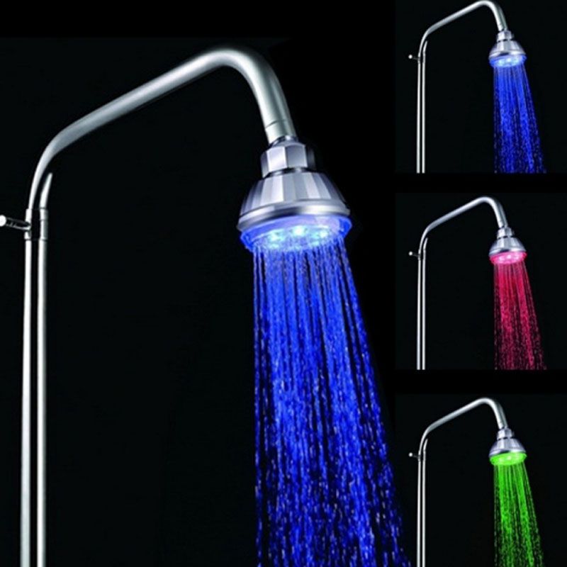 2017 Rainbow Led Shower Heads Temperature Sensitive Color