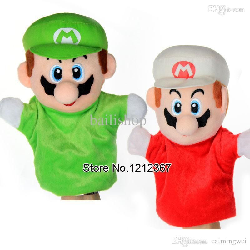 2015 Super Mario Bros. Stand Mario & Luigi Plush Doll Stuffed Toy