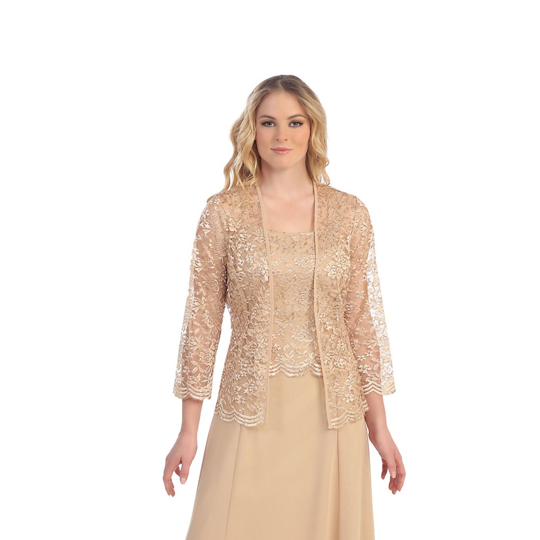 2017 Elegant Champagne Bolero Jackets For Bride 2015 Spring With Custom