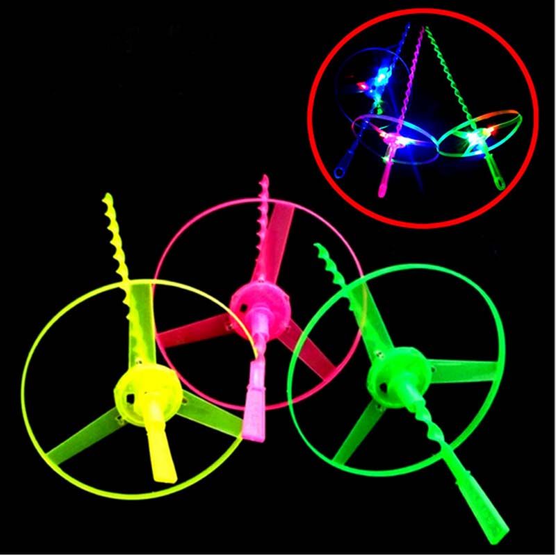 2017 Spin Light Helicopter Outdoor Play Toy Flying Saucer Airplane