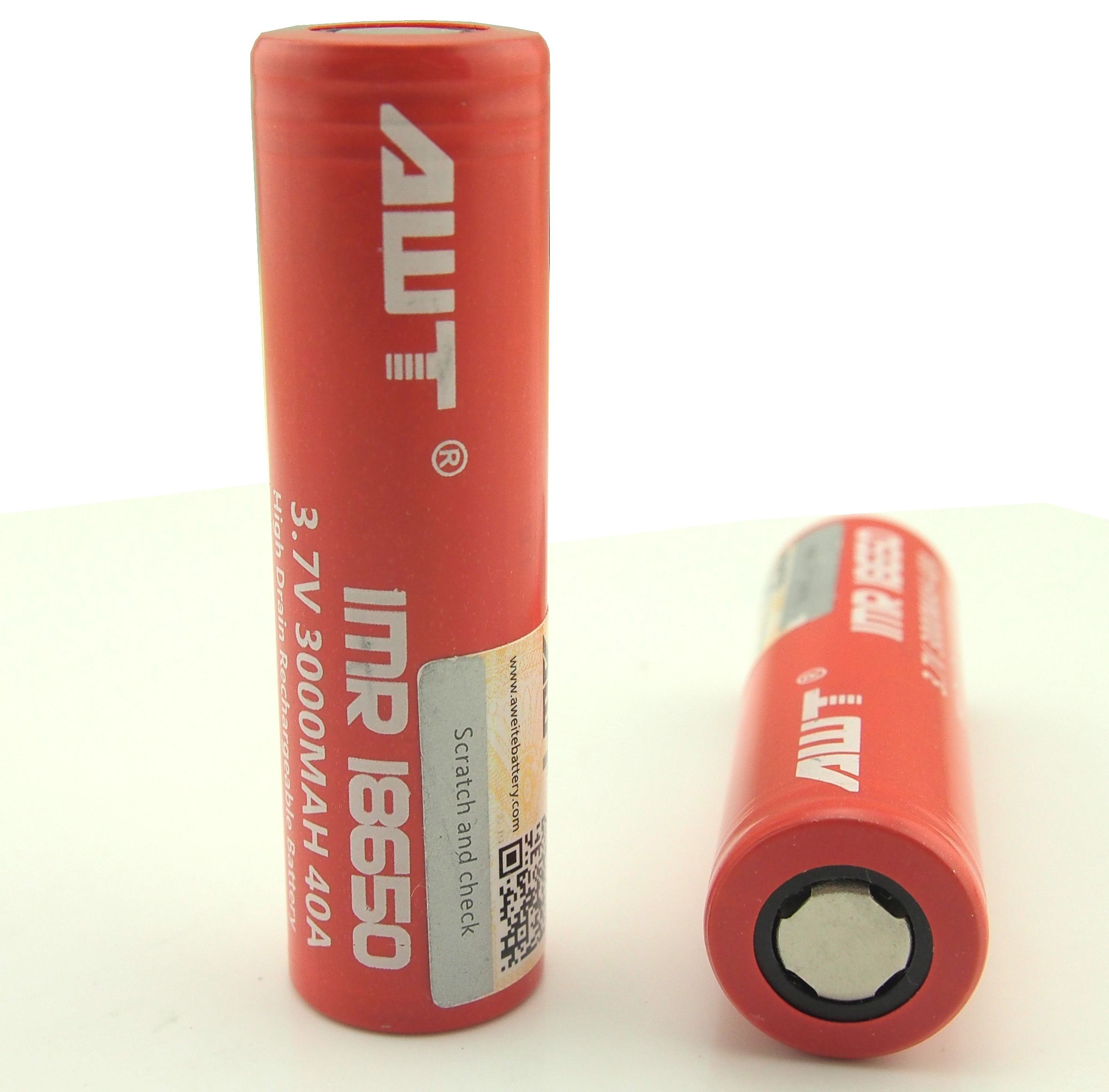 AWT Battery 18650 Vape Batteries Red 3000mah 40a Battery High Drain