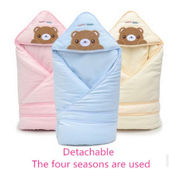 Removable Cotton Infant Wrap Bear Children'S Sleeping Bags Baby