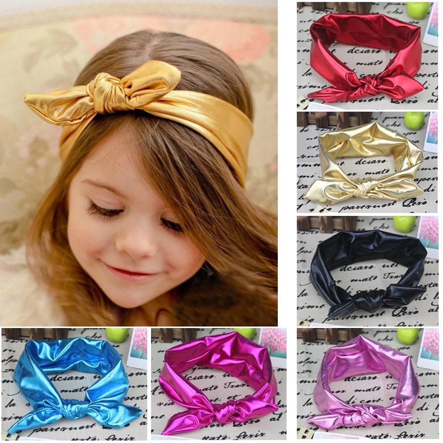 Fashion Children Bows Belt Ears Headdress Girls Cotton Headbands