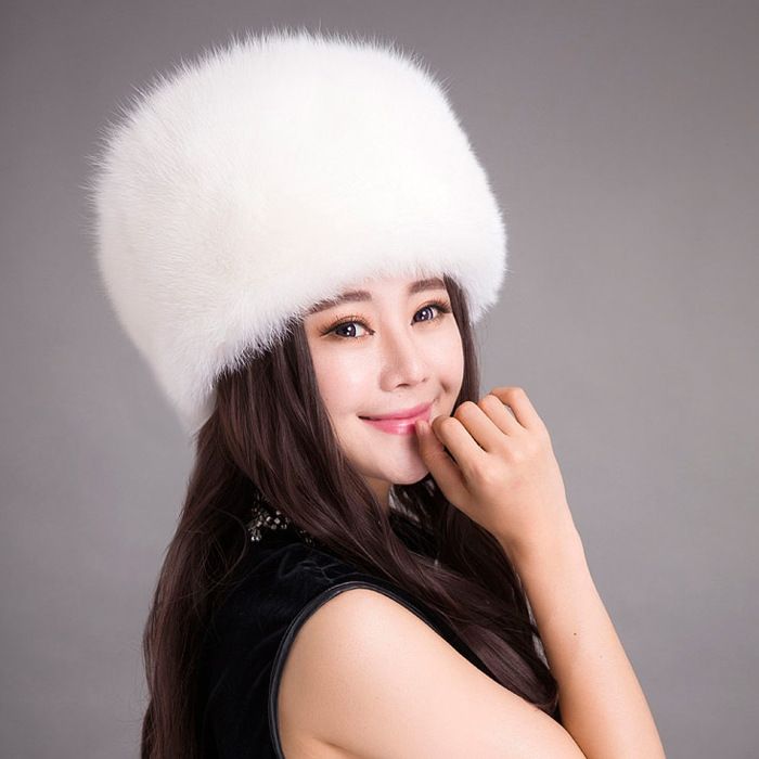 Elegant White Fur Bridal Hats Bridal Accessories Fox Fur Hat Luxury