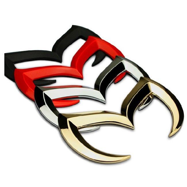 1pc metal evil m 3d car emblem badge stickers