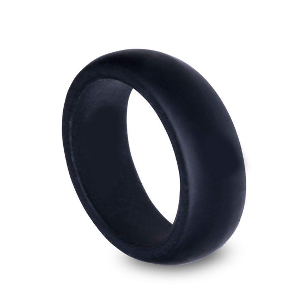 Silicone Ring Flexible Wedding Ring For Athletic Active Lifestyle Men