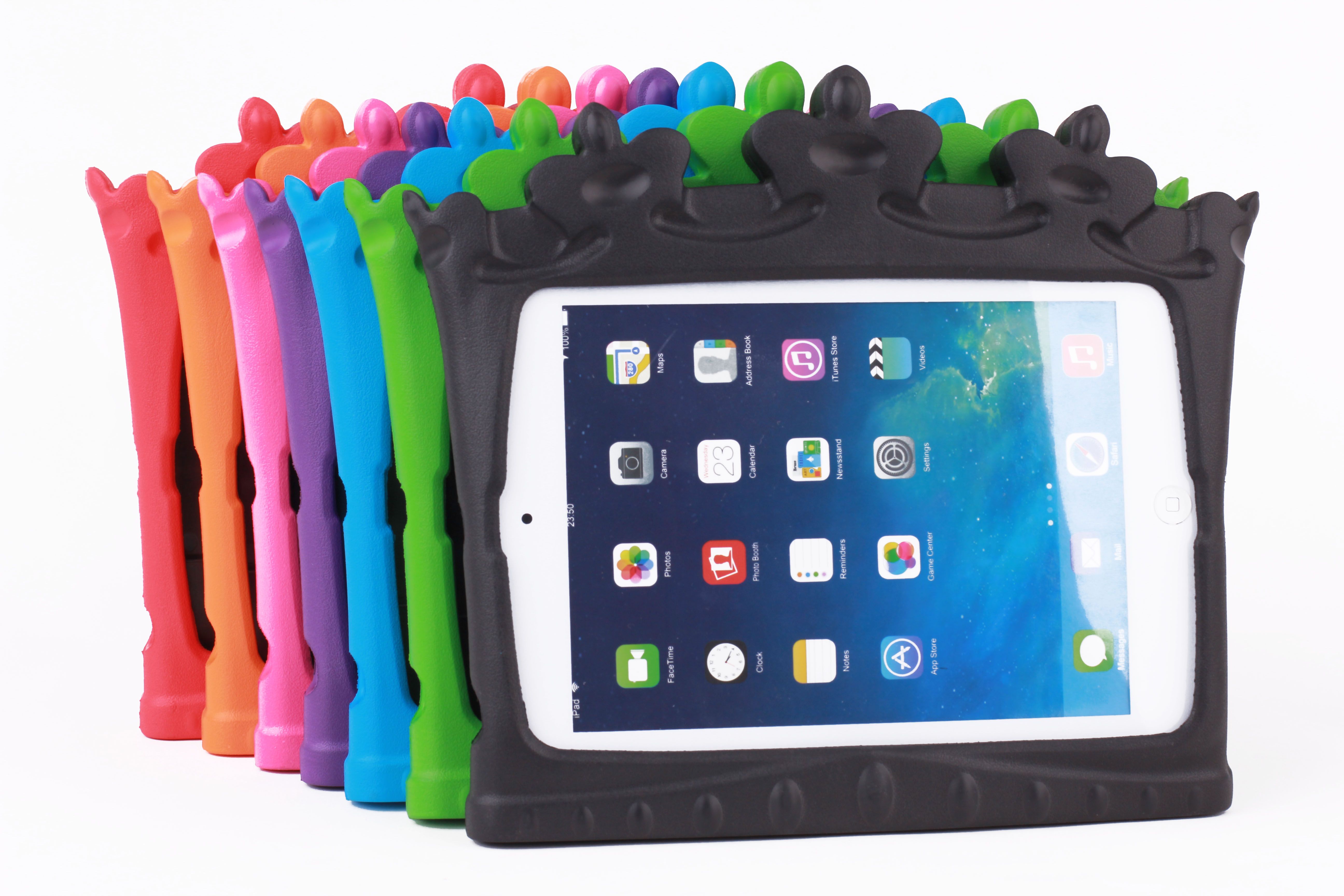 2016 New Style Hde Shock Proof Ipad Case For Kids Bumper Cover Handle