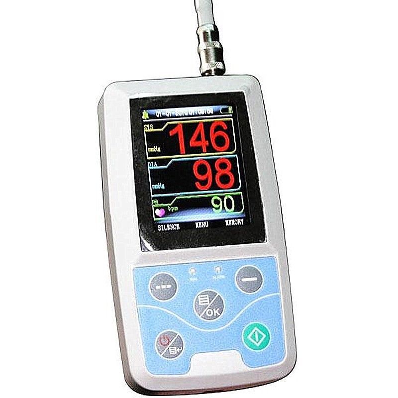 24 Hours Ambulatory Blood Pressure Monitor Holter Abpm +3 Cuffs + Pc
