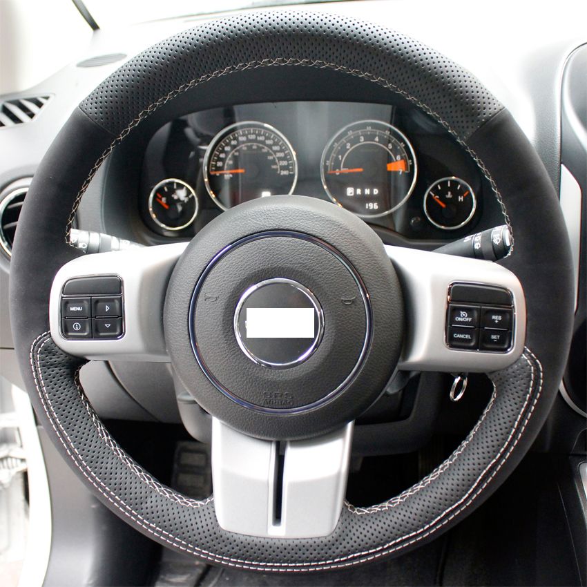 Xuji Steering Wheel Cover For Jeep Compass Grand Cherokee Wrangler