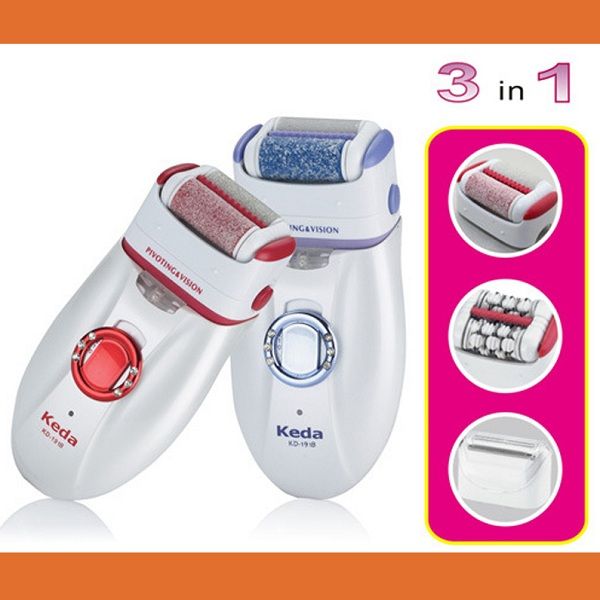 Newest Kd 191b Callus Remover Electric Rechargeable Epilator Hair