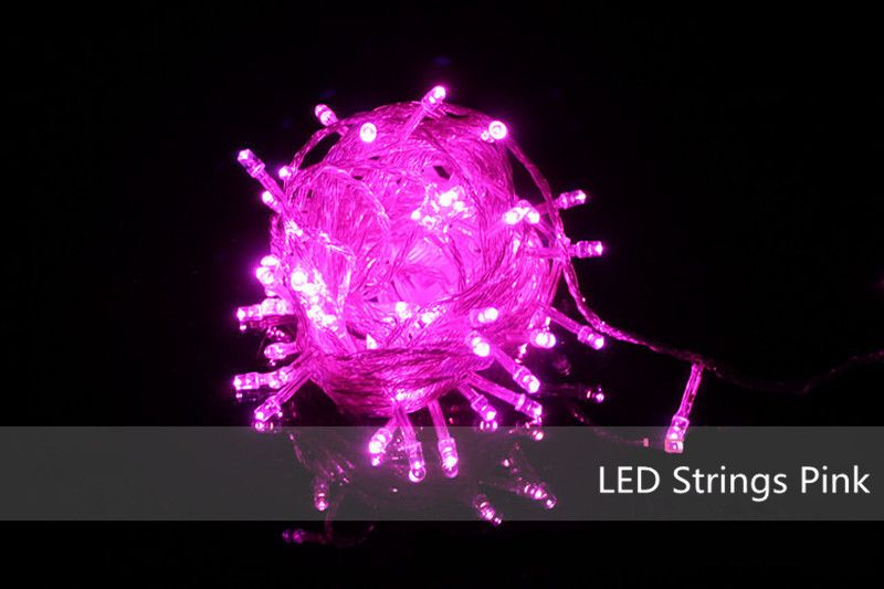 Led String Lights With Tail Plug Portable And Safe 10m 100led For Christmas/Wedding/New Yea ...
