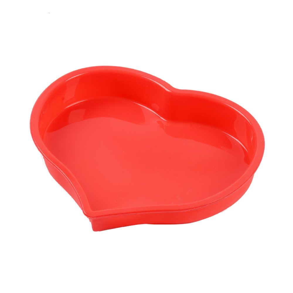 2017 Heart Shape Silicone Mould Baking Pan Cake Mold Pan Muffin Chocolate Pizza Baking Tray From