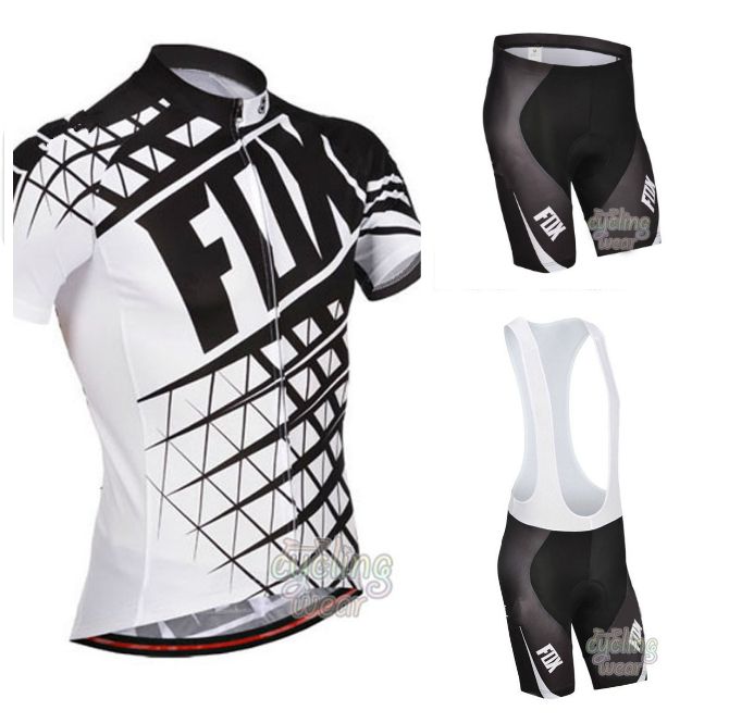 2015 Pro Team Fox Cycling Jersey Kit Ropa Ciclismo Short Sleeve