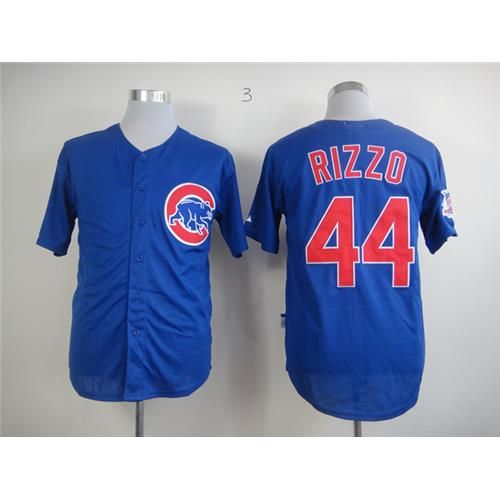 Best Quality Hot Sale Cubs 44 Anthony Rizzo Blue Baseball Jersey