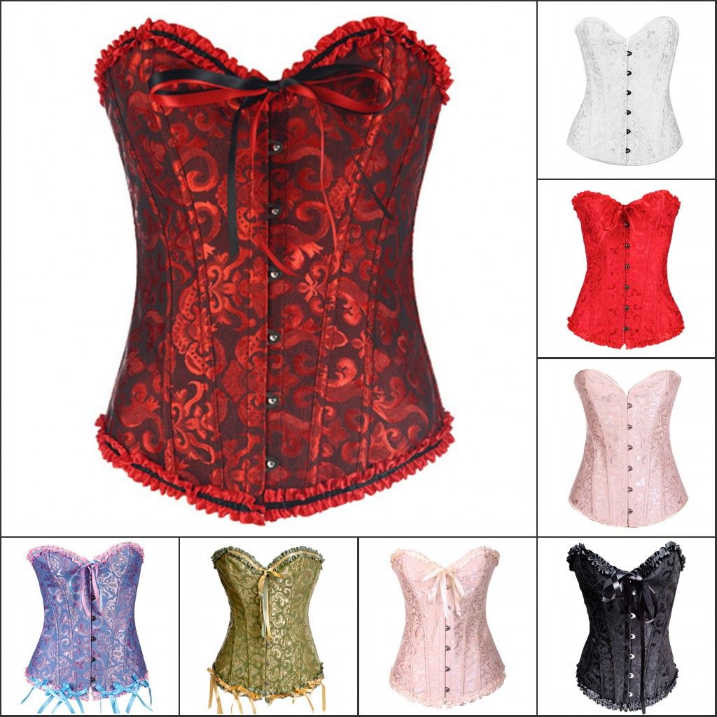 2017 Lace Tops Bustier Satin Corsets 13017 Body Corselet Bodysuit Waist