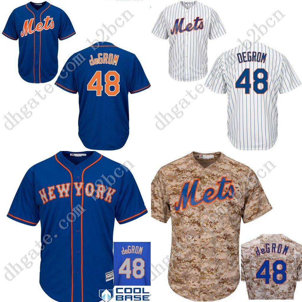 2017 Cheap New York Mets Youth Jersey #48 Jacob Degrom Kids Baseball Jersey Kids Name And Number ...
