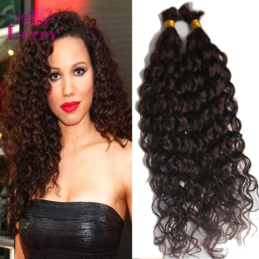 100 Virgin Indian Human Hair Weaves No Weft Kinky Curly Wave 1624inch
