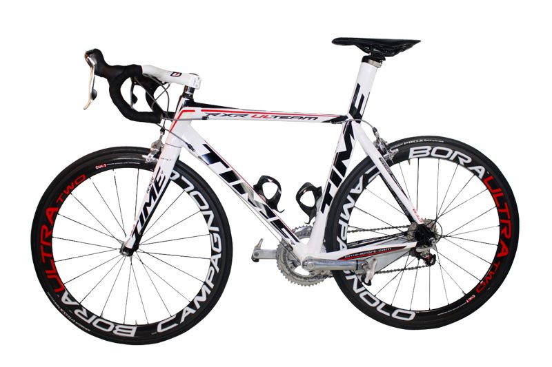 2014 TIME Complete Road Bike Bicycle Full Carbon Fiber WHITE RED Color