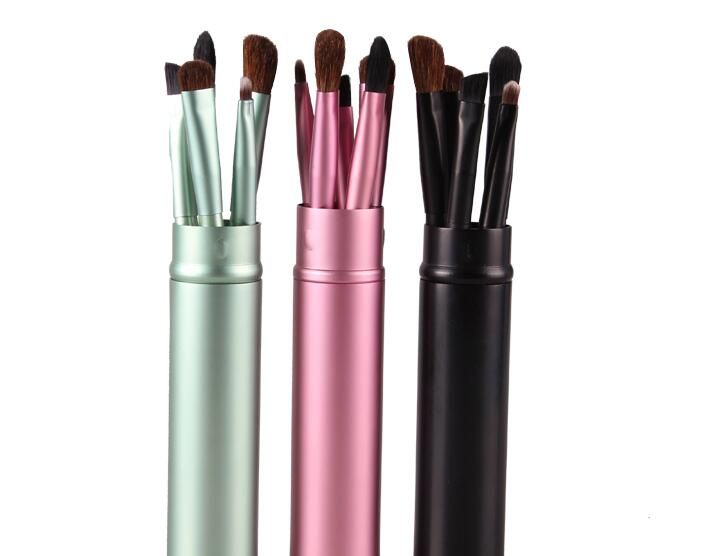 Pony Hair Pro Makeup Eye Shadow Brushes Set Black Make Up Brushes Set