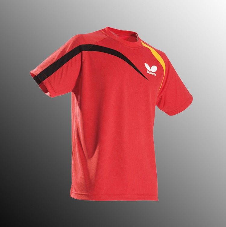 2017 Butterfly Athletic Table Tennis Shirt Men Polyester Clothing