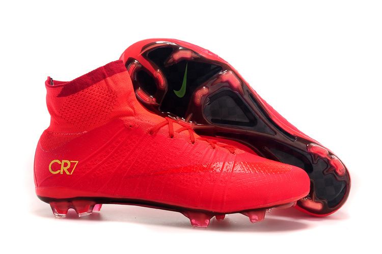 ronaldo red cleats