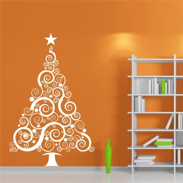 large christmas vinyl wall decal sticker christmas tree average cost of christmas tree