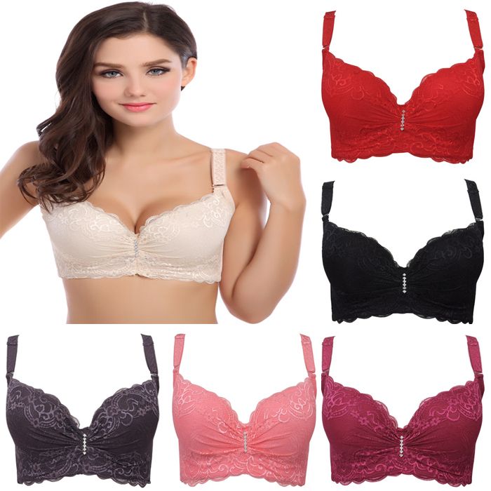 Discount 3/4 Cup Lace Push Up Bra Large Size Sexy Women Underwear ...