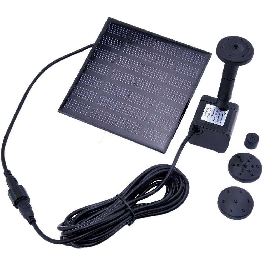 Mini Solar Water Pump Garden Sun Plants Watering Outdoor Water Fountain