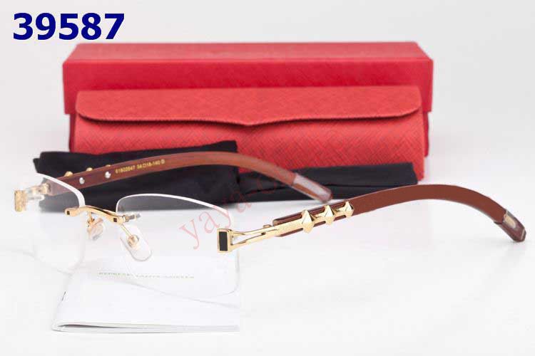 Name Brand Glasses Frames Fashion Rimless Eyeglass Frame Wood Leg Good