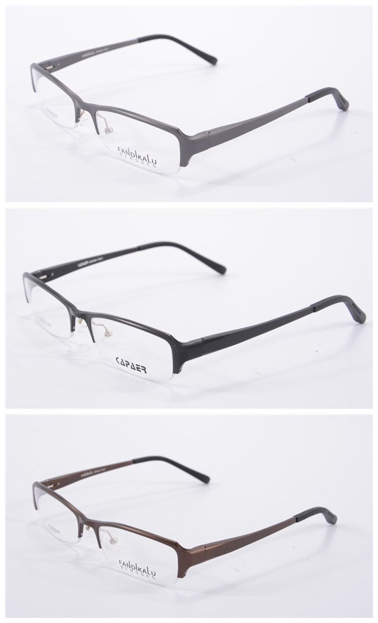 2015 New Aluminium Eyeglasses Rimless Eyeglass Frame ...