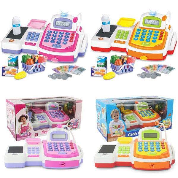 2017 Supermarket Checkout Counter Cash Register Toy With Barcode