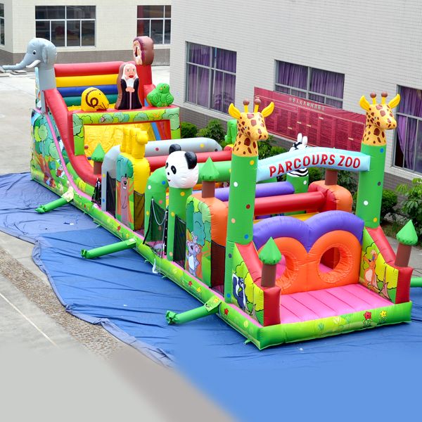 2017 Aoqi Inflatable Obstacle Course Factory Price Inflatable Parcours Zoo For Children Made In