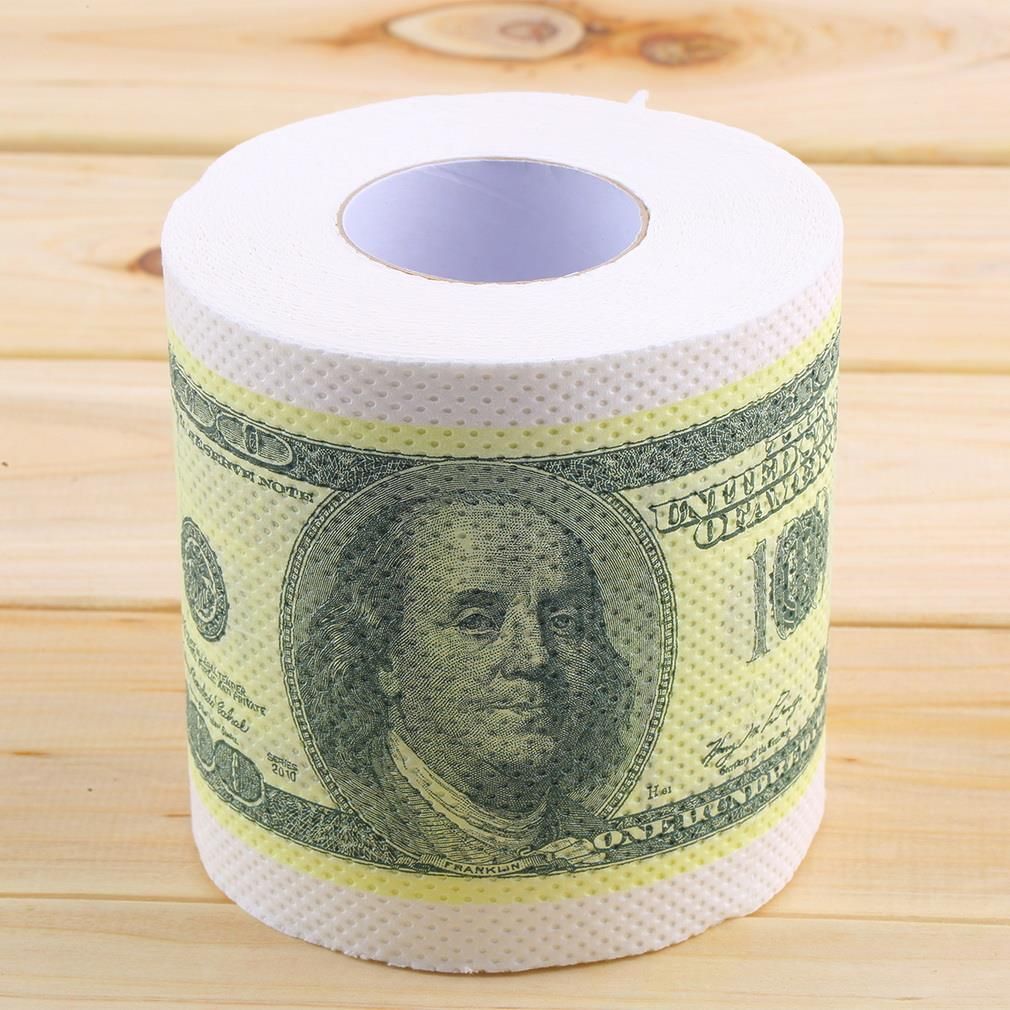 Best Quality High Quality One Hundred Dollar Bill Toilet Paper Novelty